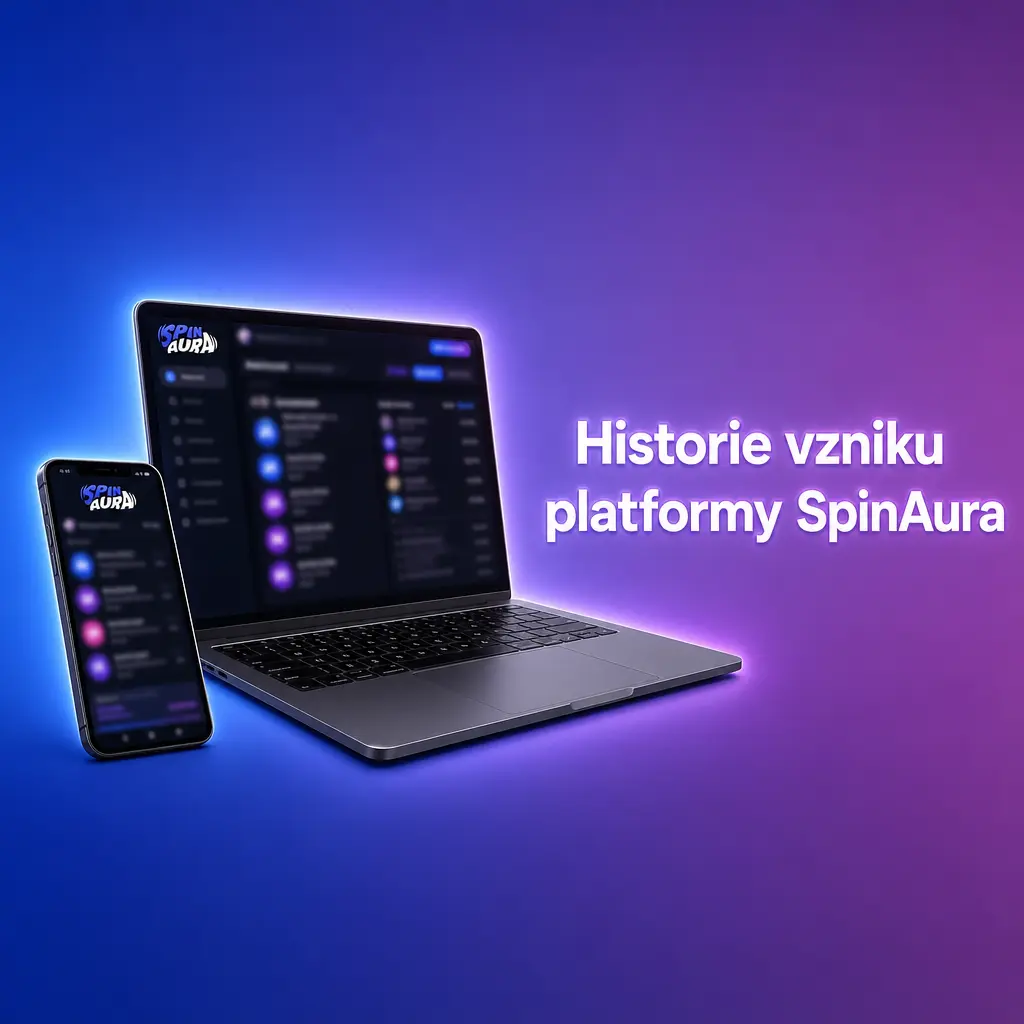 Historie vzniku platformy SpinAura od roku 2021, založené Lukasem Bergerem se sídlem na Curacau