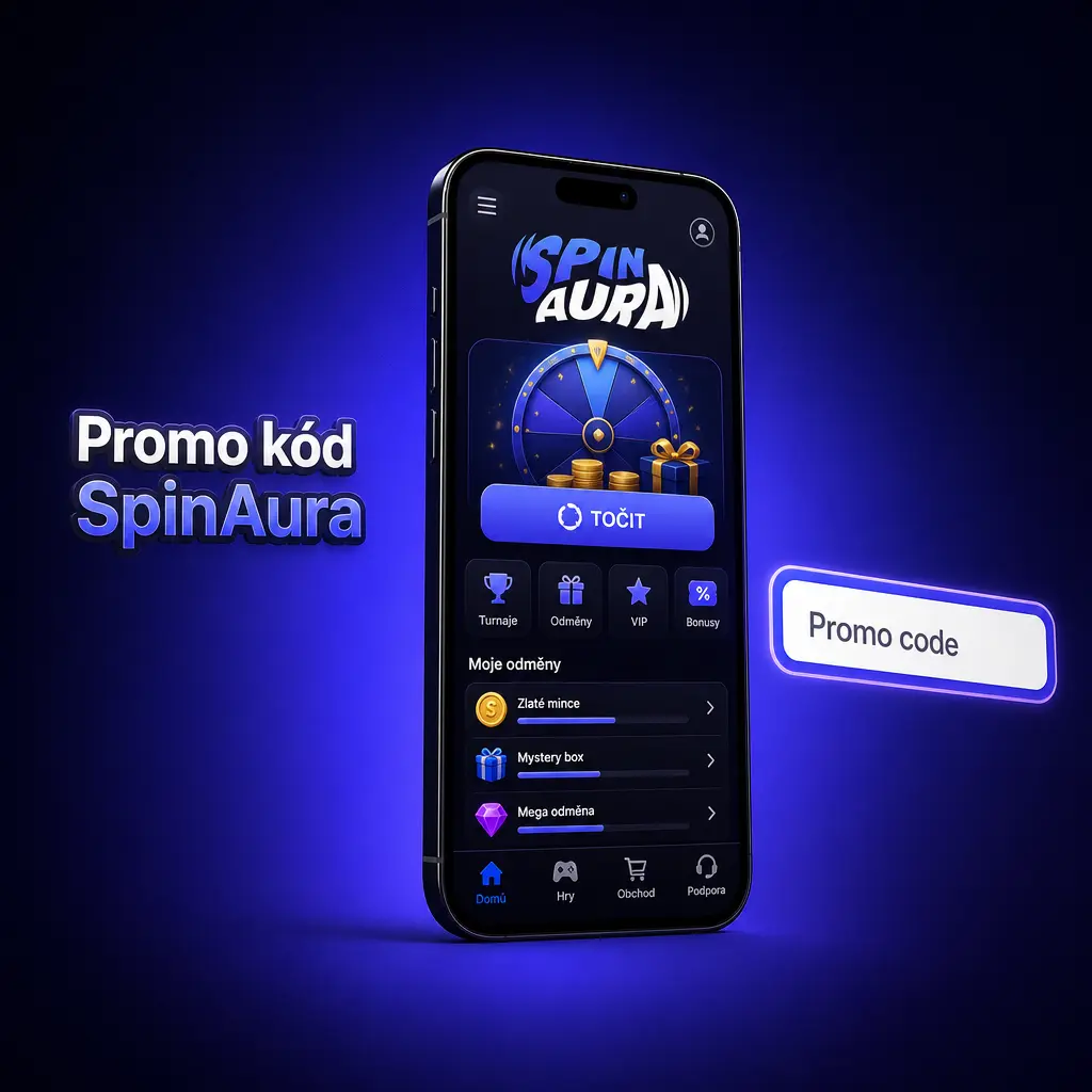 Promo kód SpinAura 2026 – uvítací bonus AURA a reload kód AURA50 pro pondělní vklady