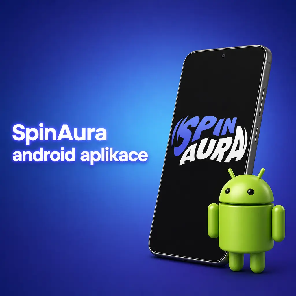 SpinAura Android aplikace zdarma pro sázení na sport a casino hry, velikost 48 MB, Android 8.0 a vyšší