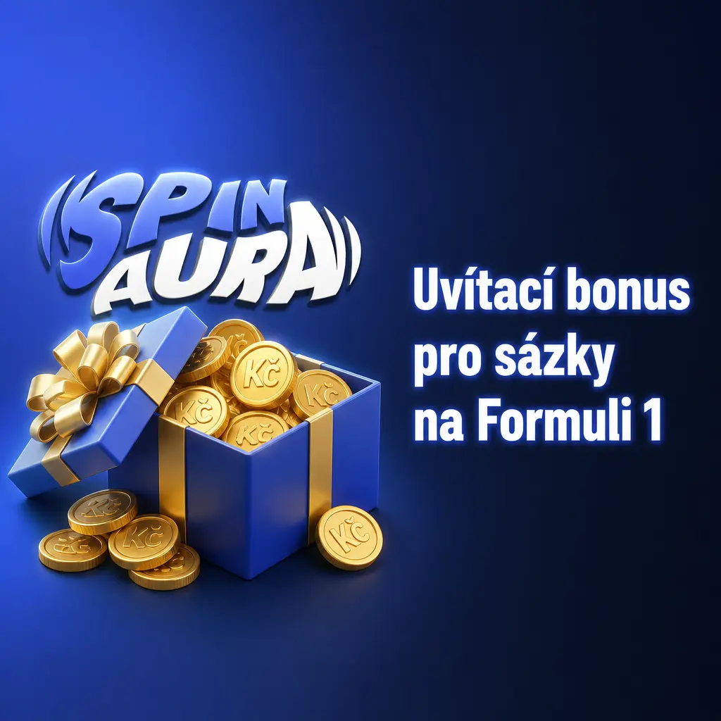 Uvítací bonus SpinAura až 3 000 Kč na sázky na Formuli 1 pro nové hráče po registraci a vkladu