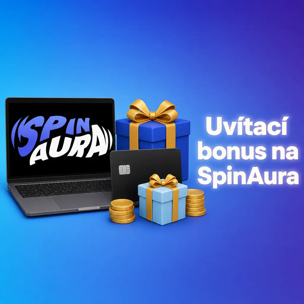 Uvítací bonus SpinAura casino: 100 % až 15 000 EUR a 350 free spinů za první vklad s kódem AURA