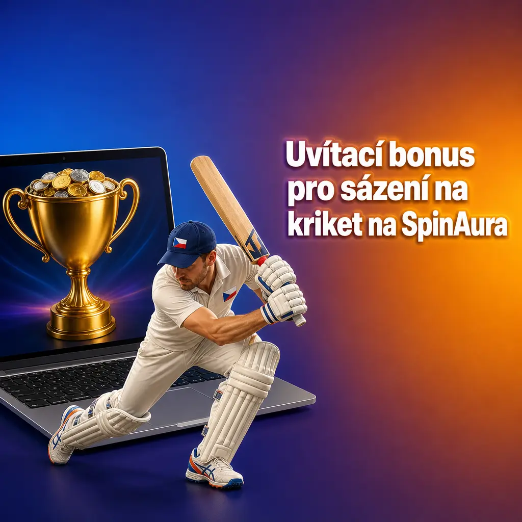 Uvítací bonus SpinAura 100 % až 15 000 EUR a 350 free spinů na sázení kriketu po zadání kódu AURA.